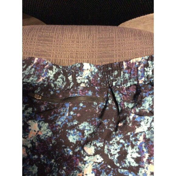 Fabletics Large Print Drawstring Shorts Workout L Oleisa Black Pam Short - Picture 5 of 8